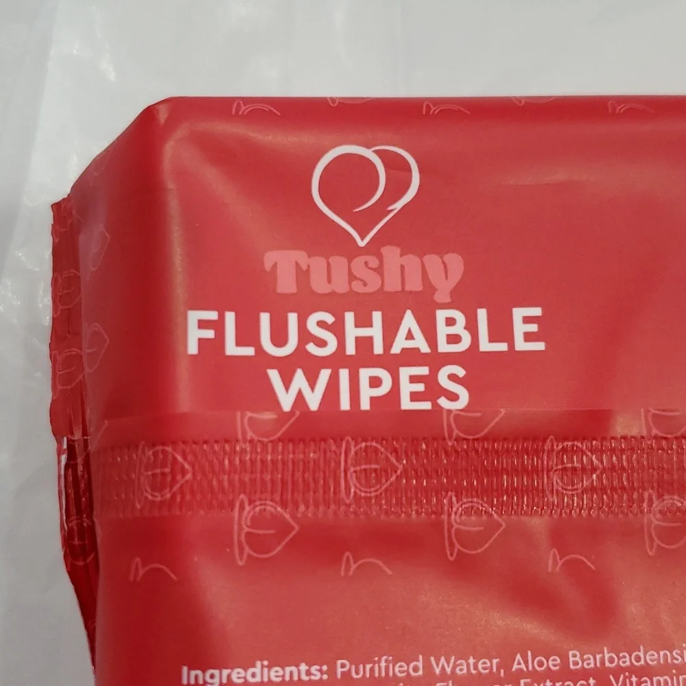 2pack‎ Tushy women 96count aloe vera and vitamin E infused flushable wipes new